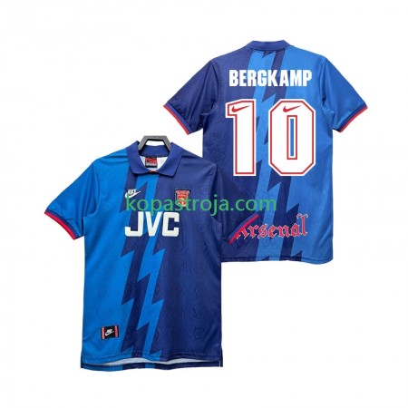 Billiga Fotbollströjor Arsenal BERGKAMP 10 1995 Retro Borta tröja 1996 Kortärmad